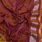 White colour pure Kora handwoven Banarasi saree