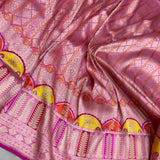 Pure katan silk Handwoven banarasi saree