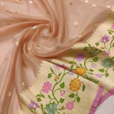Pure Kora Silk Handwoven Banarasi Saree