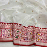 Pure Kora Silk Handwoven Banarasi Saree