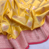 Pure katan silk Handwoven banarasi saree