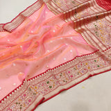 Pure Kora Silk Handwoven Banarasi Saree