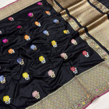 Pure Katan Silk Handwoven Banarasi Saree