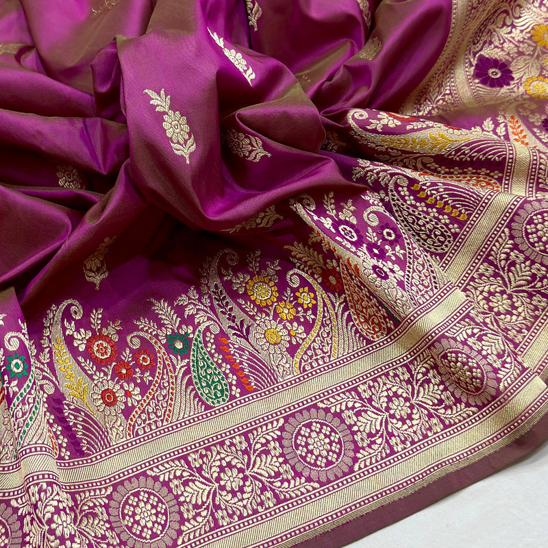 Pure Katan Silk Handwoven Banarasi Saree