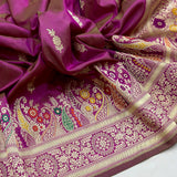 Pure Katan Silk Handwoven Banarasi Saree