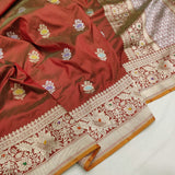 Katan Silk Handwoven Banarasi Saree