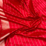 Peach colour pure tissue Handwoven Banarasi saree
