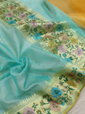 Colour Kora Silk Handwoven Banarasi Saree