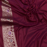 Multicolor Pure Katan Silk Handwoven Banarasi Saree