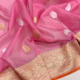 Pure kora Handwoven banarasi saree