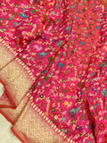 Dual Shade Pure Katan Silk Handwoven Banarasi Saree
