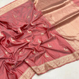Pure katan silk Handwoven banarasi saree