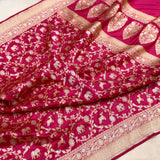 Pure katan silk Handwoven banarasi saree