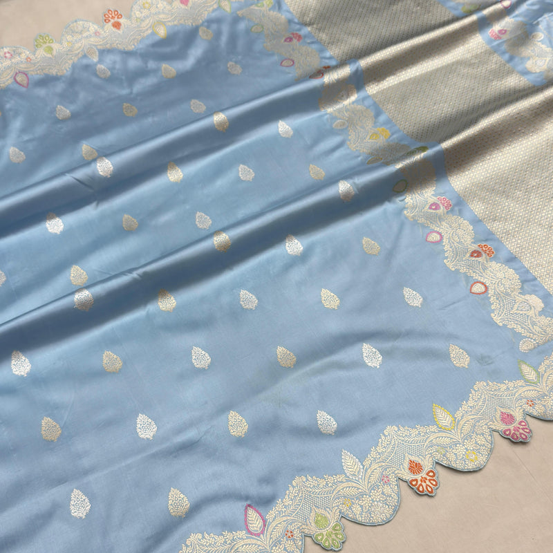 Pure Katan Silk Handwoven Banarasi Saree