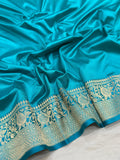 Rani colour Pure Katan silk handwoven banaras saree