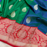 Pure katan silk Handwoven banarasi saree