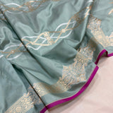 Pure katan silk Handwoven banarasi saree