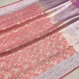 Pure katan silk Handwoven Banarasi saree