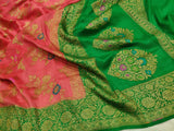 Pure tussar Silk Handwoven Banarasi Saree