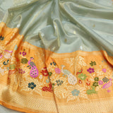 Pure Tissue Silk Handwoven Banarasi Saree