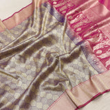 Pure tissue silk handwoven banarasi saree