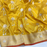 Pure Katan Silk Handwoven Banarasi Saree