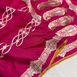 Pure katan silk Handwoven banarasi saree