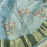 Pure Kora Silk Handwoven Banarasi Saree