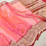 Pure Kora Silk Handwoven Banarasi Saree