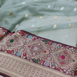 Pure Kora Silk Handwoven Banarasi Saree
