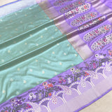 Pure katan silk Handwoven banarasi saree