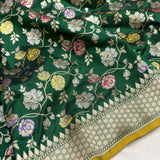 Pure katan silk Handwoven banarasi saree