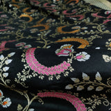 Black colour Pure Katan Silk Handwoven Banarasi Saree