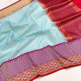 Pure kora Handwoven banarasi saree