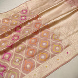 Pure Katan Silk Handwoven Banarasi Kadhwa Jungla Saree