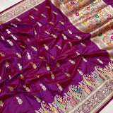 Pure Katan Silk Handwoven Banarasi Saree