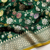 Pure katan silk Handwoven banarasi saree