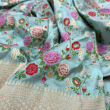 Pure katan silk Handwoven banarasi saree