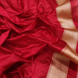 Light pink colour pure kora Handwoven banarasi saree