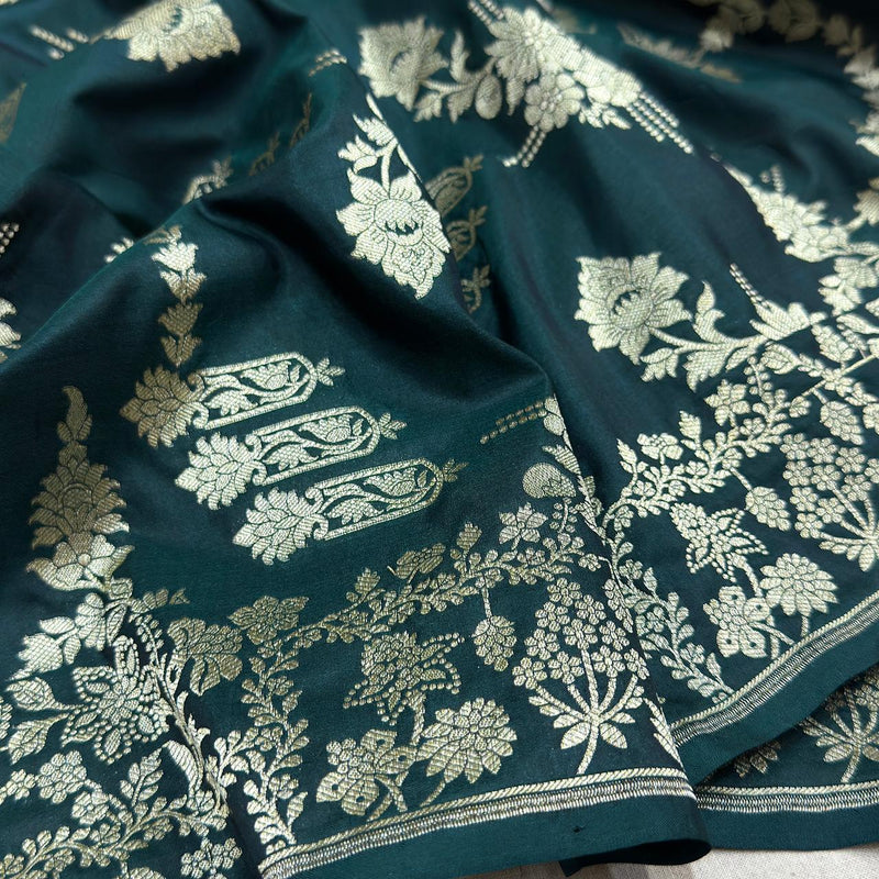 Pure katan silk Handwoven banarasi saree