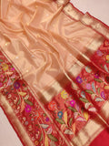 Pure Tissue Silk Handwoven Banarasi Saree