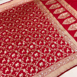 Pure katan silk Handwoven banarasi saree