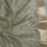 Pure kora Handwoven Banarasi saree
