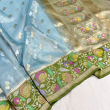 Pure Tissue Silk Handwoven Banarasi Saree