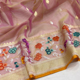 Pure Kora Silk Handwoven Banarasi Saree