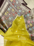Pure Kora Silk Handwoven Banarasi Saree