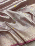 Pure Katan Silk Handwoven Tanchoi Banarasi Saree