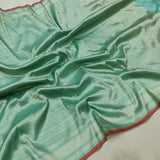 Pure Katan Silk Handwoven Tanchoi Banarasi Saree