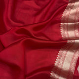 Multicolour Pure kora digital print handwoven banarasi saree