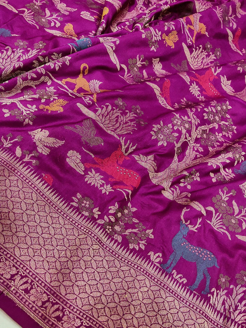 Pure Katan Silk Handwoven Banarasi Saree